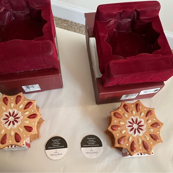 Villeroy&Boch Star Candle Holders Ginger Fancy Boxed - Picture 12 of 13